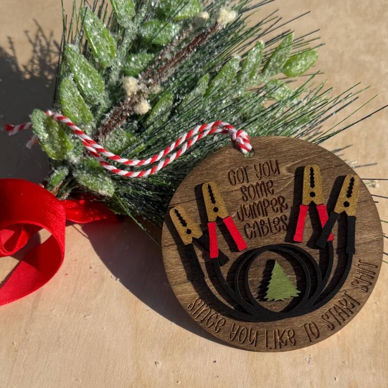 Jumper Cables Ornament