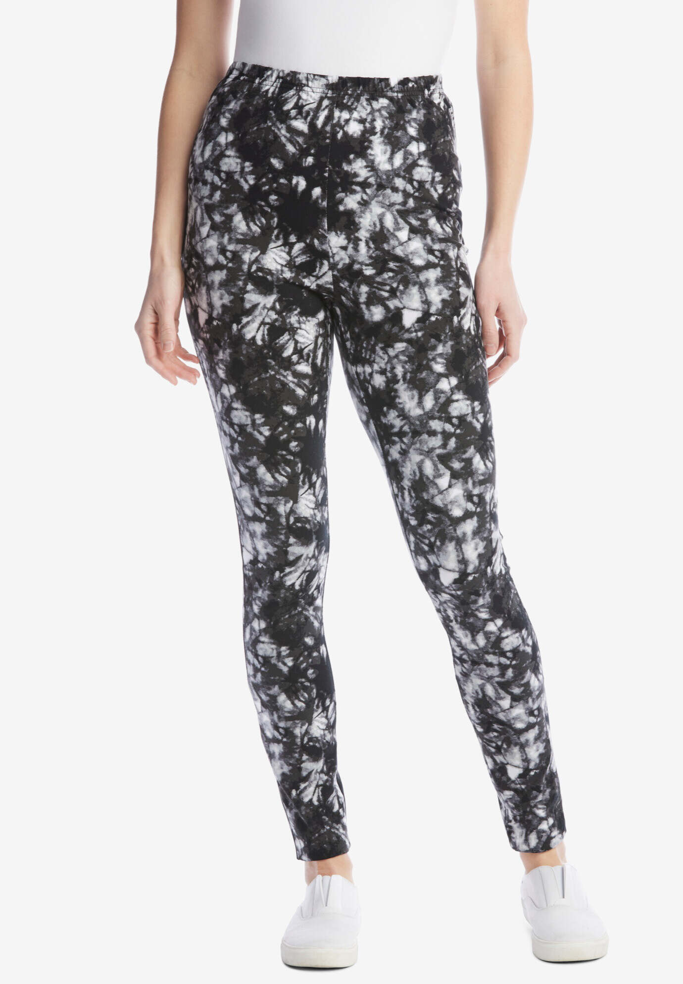 Stretch Cotton Printed Legging