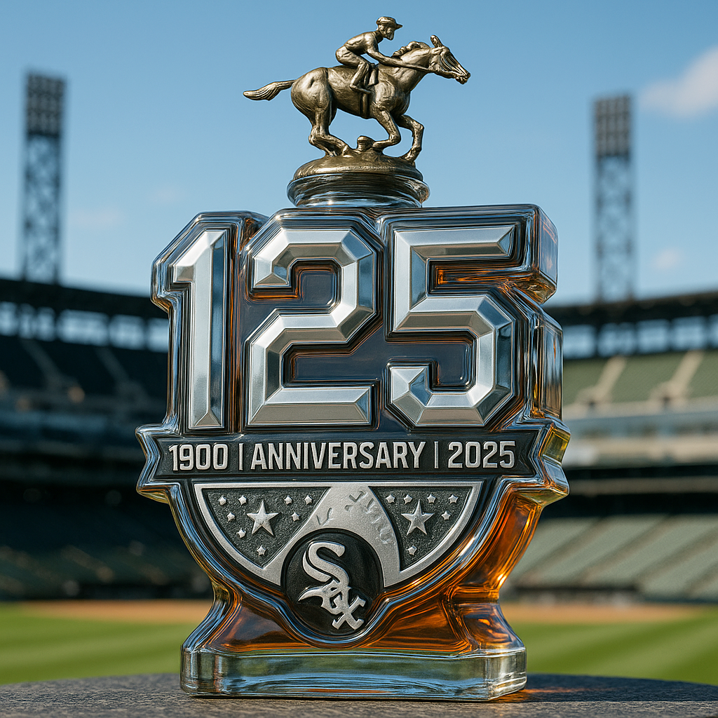 Chicago White Sox 125th Anniversary Whiskey Bottle