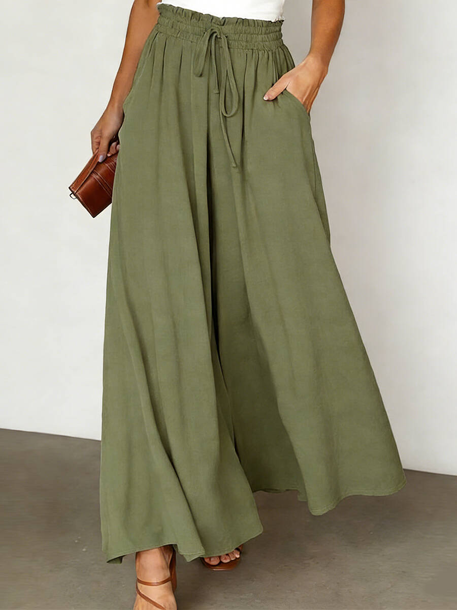 🔥Summer Arrivals🌟Women's Elastic Wide-leg High-waisted Trousers