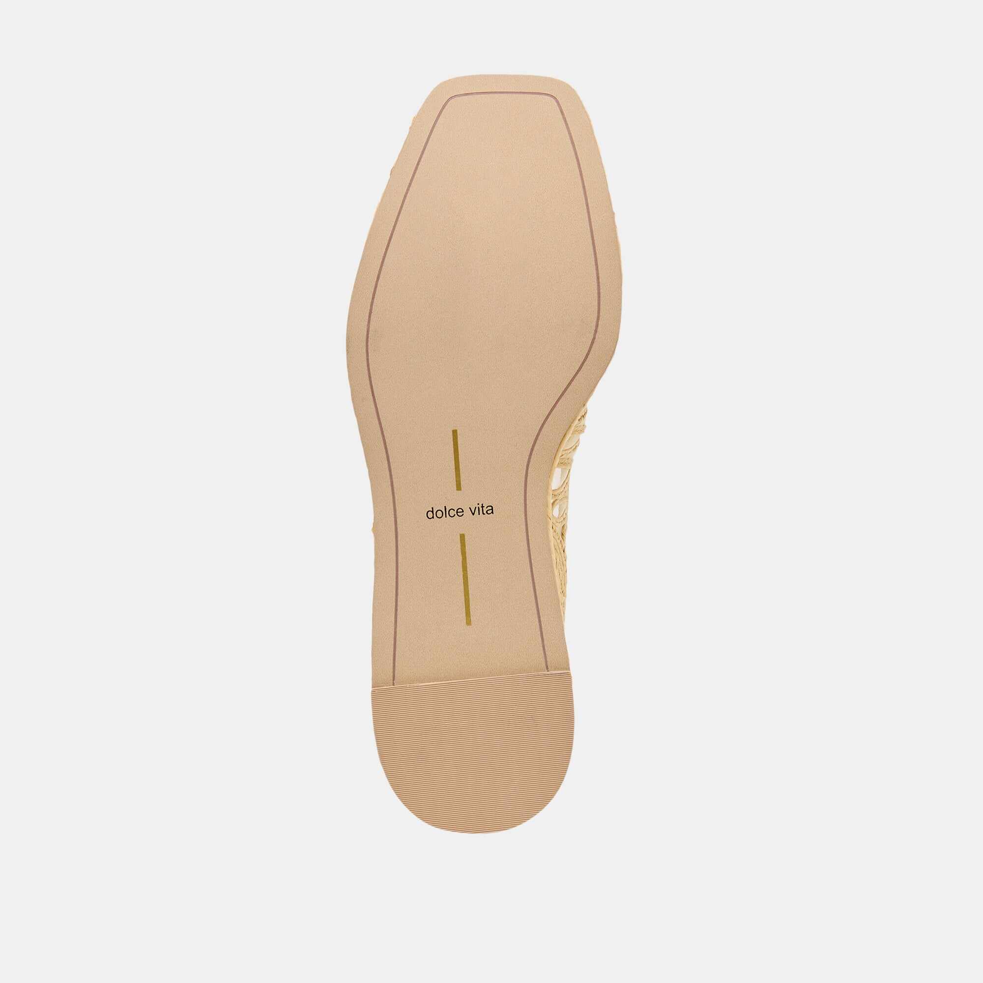 FARIS FLATS LT NATURAL MACRAME