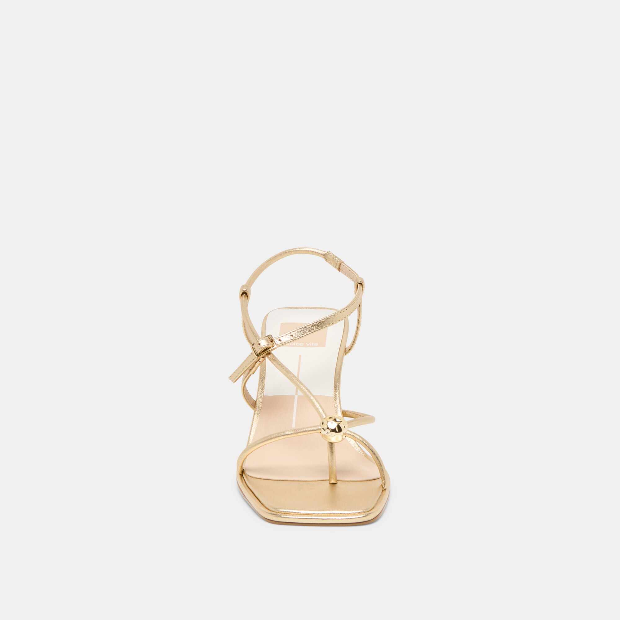 MYLEE HEELS GOLD DISTRESSED LEATHER