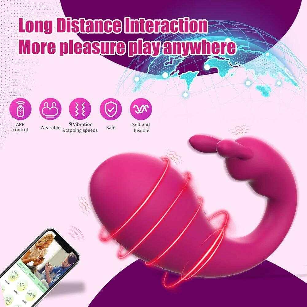 Bluetooth APP Wireless Vibrating G-Spot & Clitoris Stimulator
