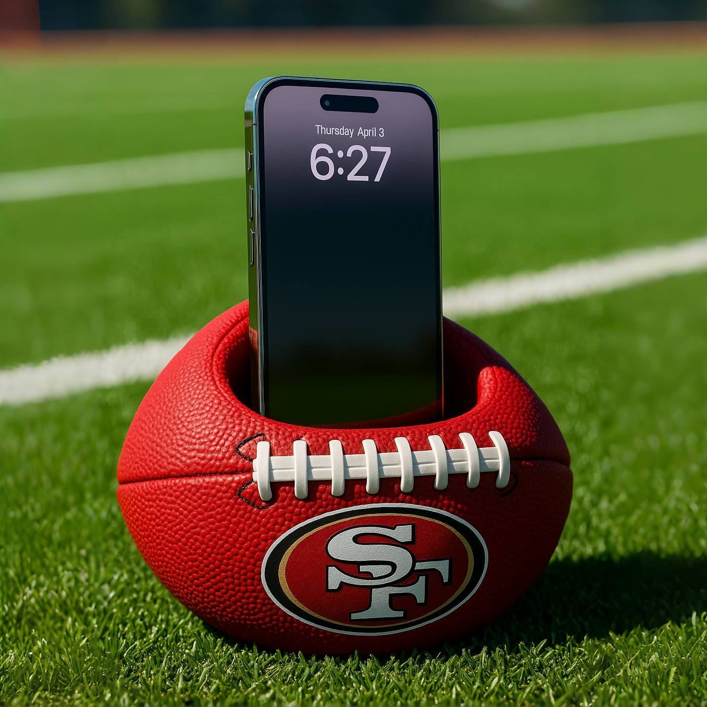NFL football phone holder