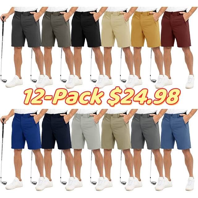 Spring Sale🔥Men's Golf Work Shorts Stretch Waistband Dry Fit
