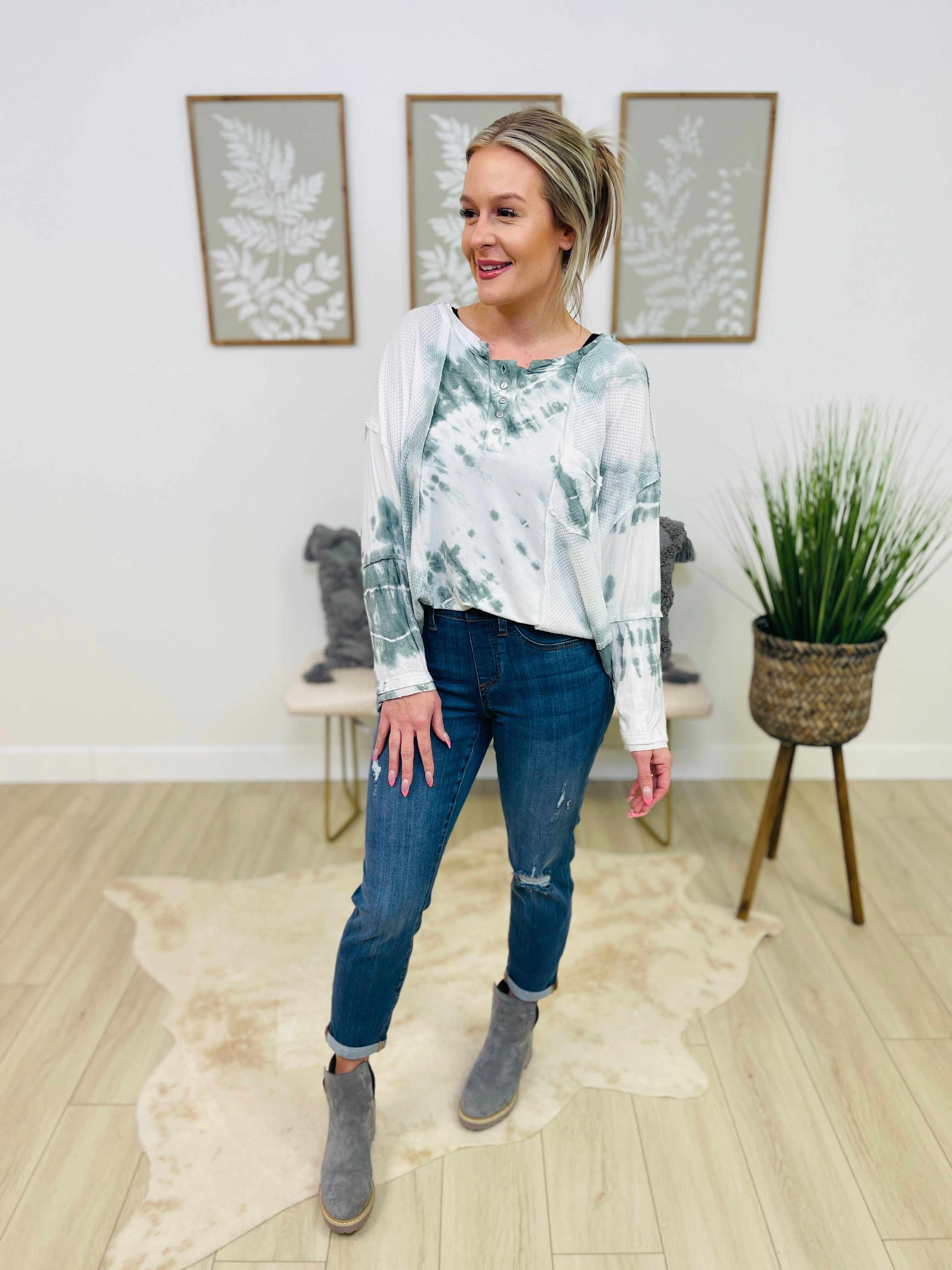 PLUS/REG My First Boyfriend Pull On Jeans