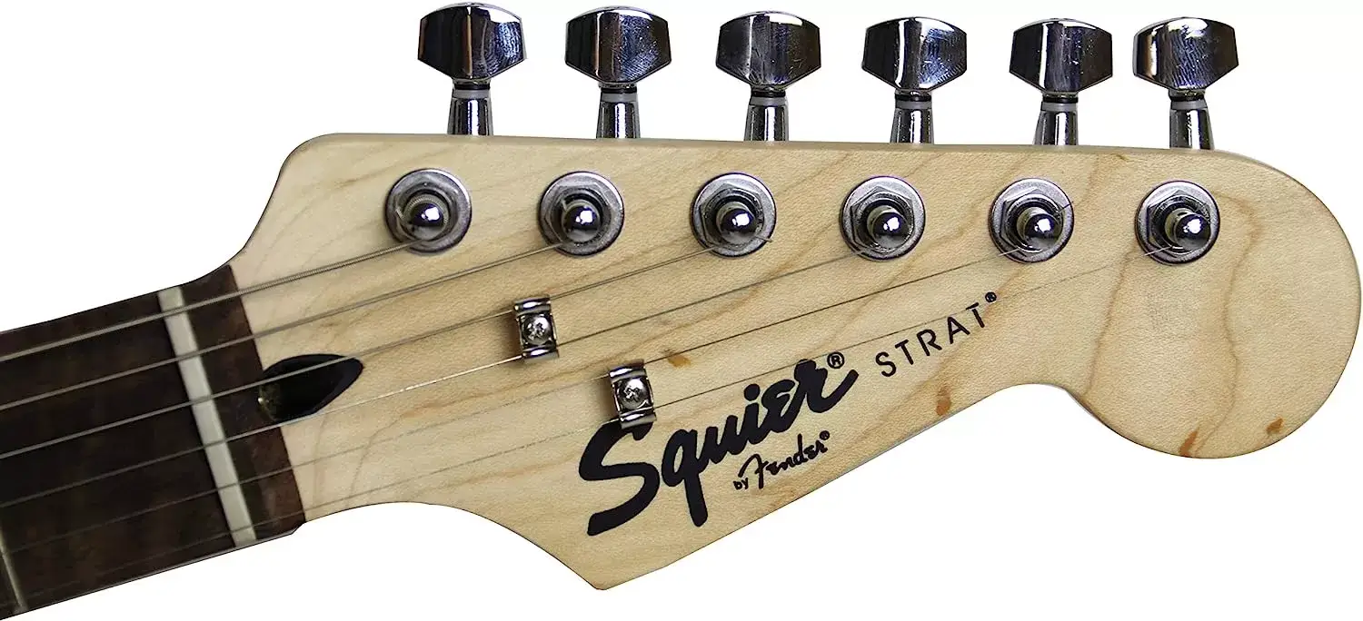 Fender Squier Stratocaster - Sunburst Bundle with Frontman 10G Amp, Gig Bag, Instrument Cable, Tuner, Strap, Picks, Fender Play Online Lessons, Instructional Book, and Austin Bazaar Instructional DVD