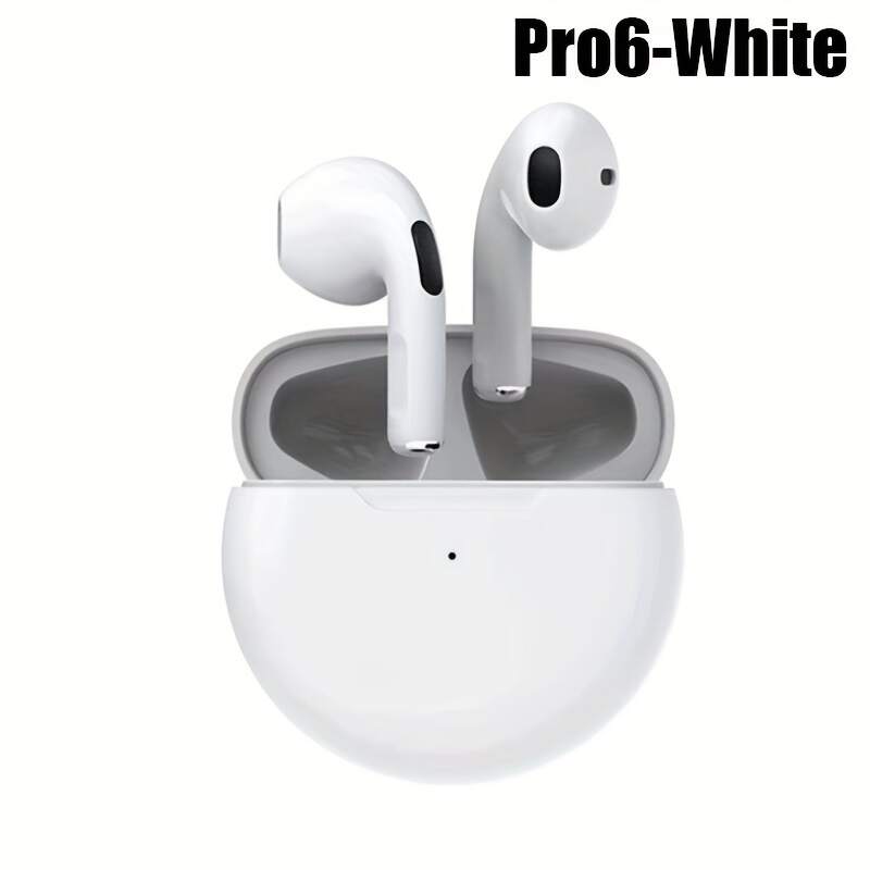 New Pro 6 Tws Waterproof In-Ear Hi-fi Stereo Wireless Earbuds Sports Life Headphones Air Pro 6 Gaming Headset For Iphone Android Ios, Earphones As Gift For Women Kids Children Men Adults