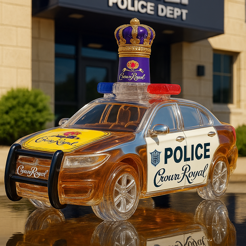 Police Car Whiskey Bottle