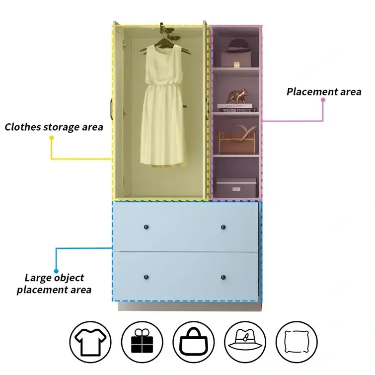 B3 + Manufactured Wood Armoire
