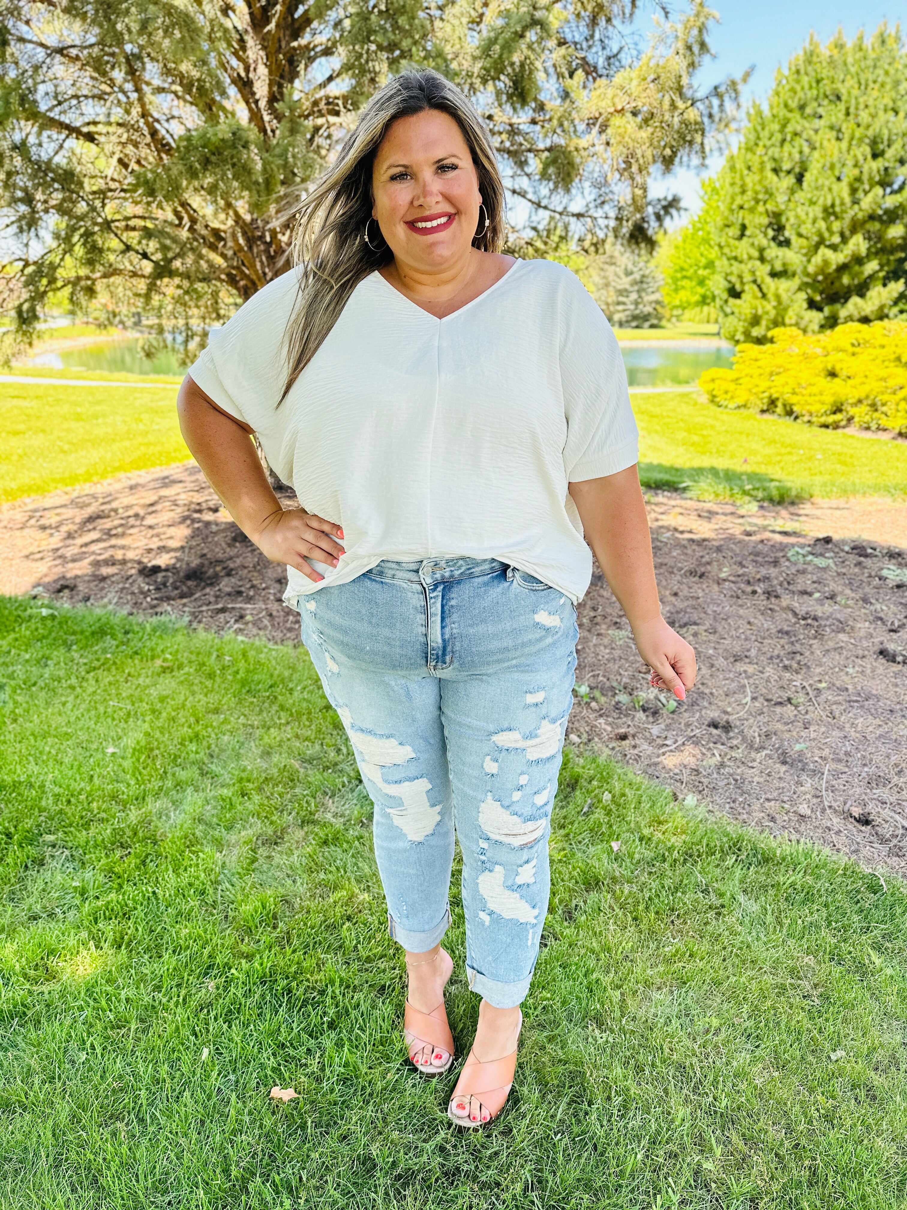REG/CURVY Cuff It Boyfriend Jeans