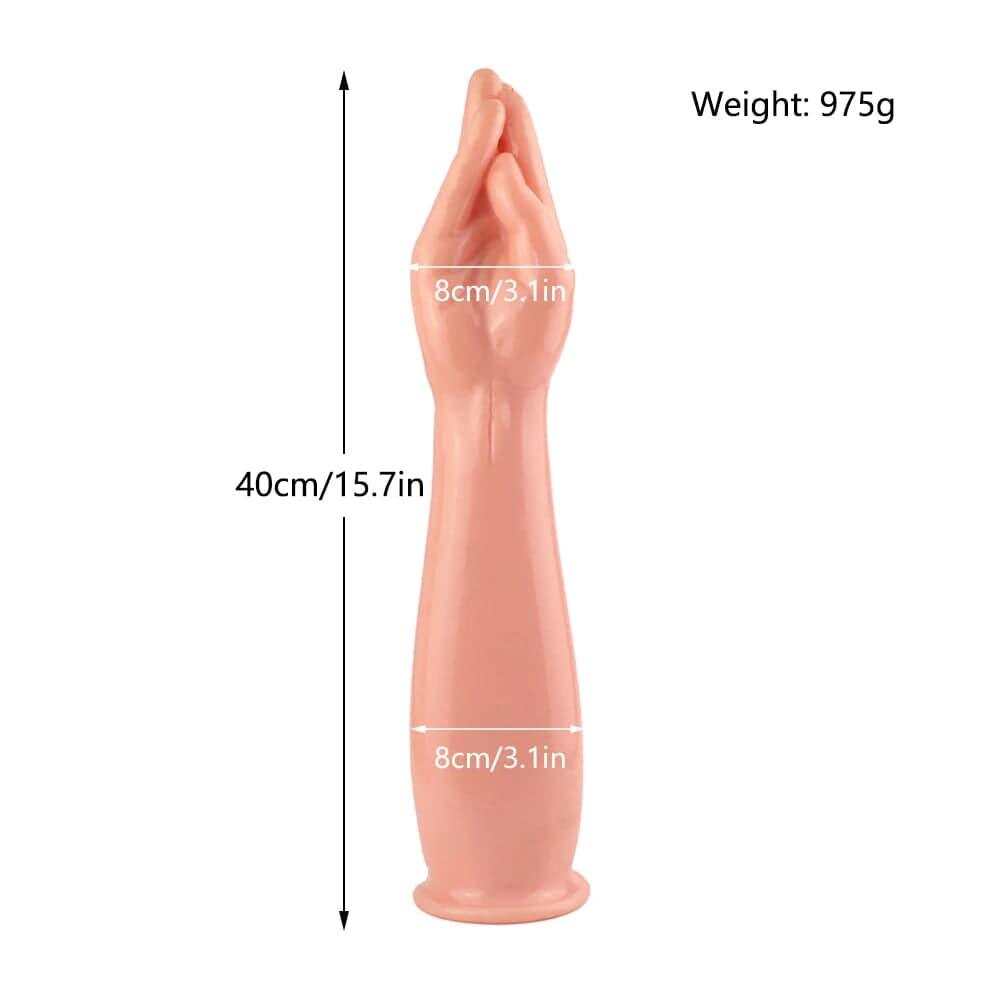 40cm Huge Blue Realistic Dildo – Fist-Style Vaginal and Anal Expander
