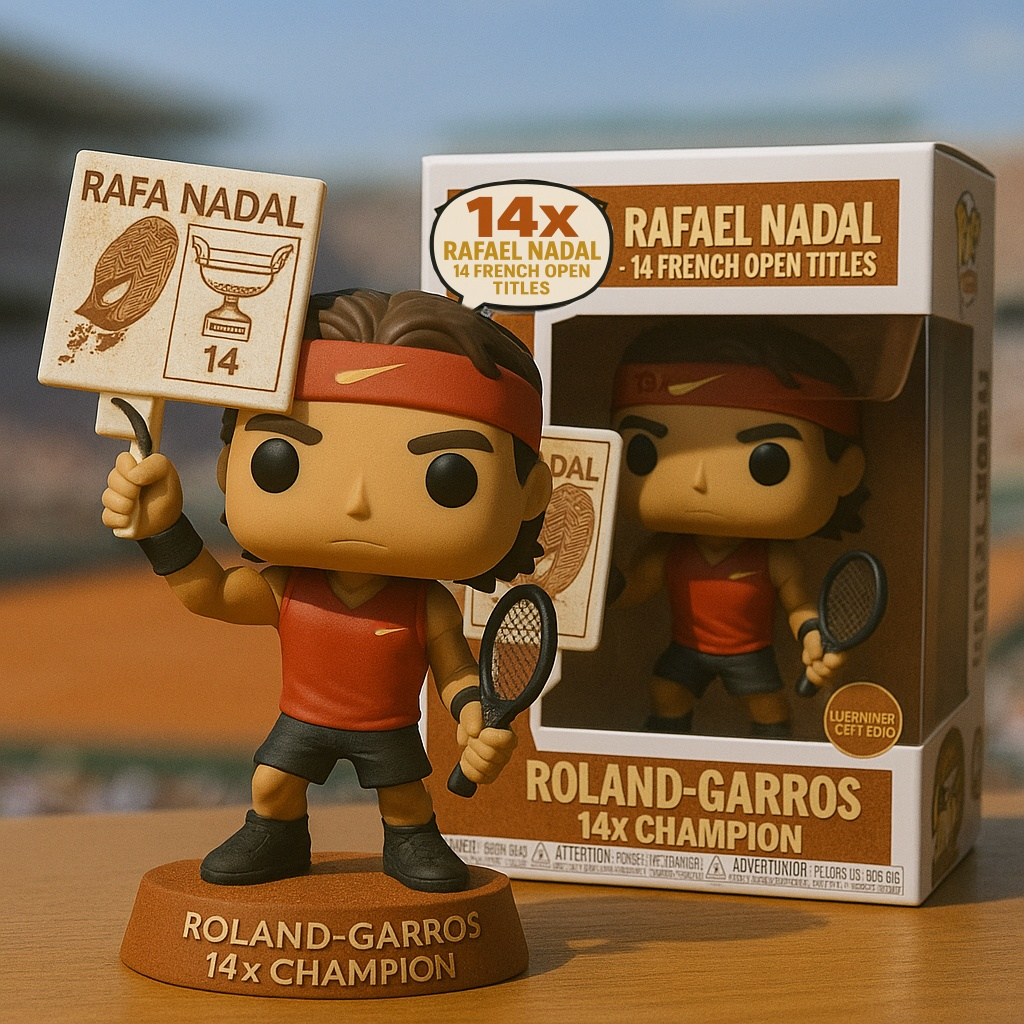 Rafael Nadal 14 French Open Titles Pop Figure