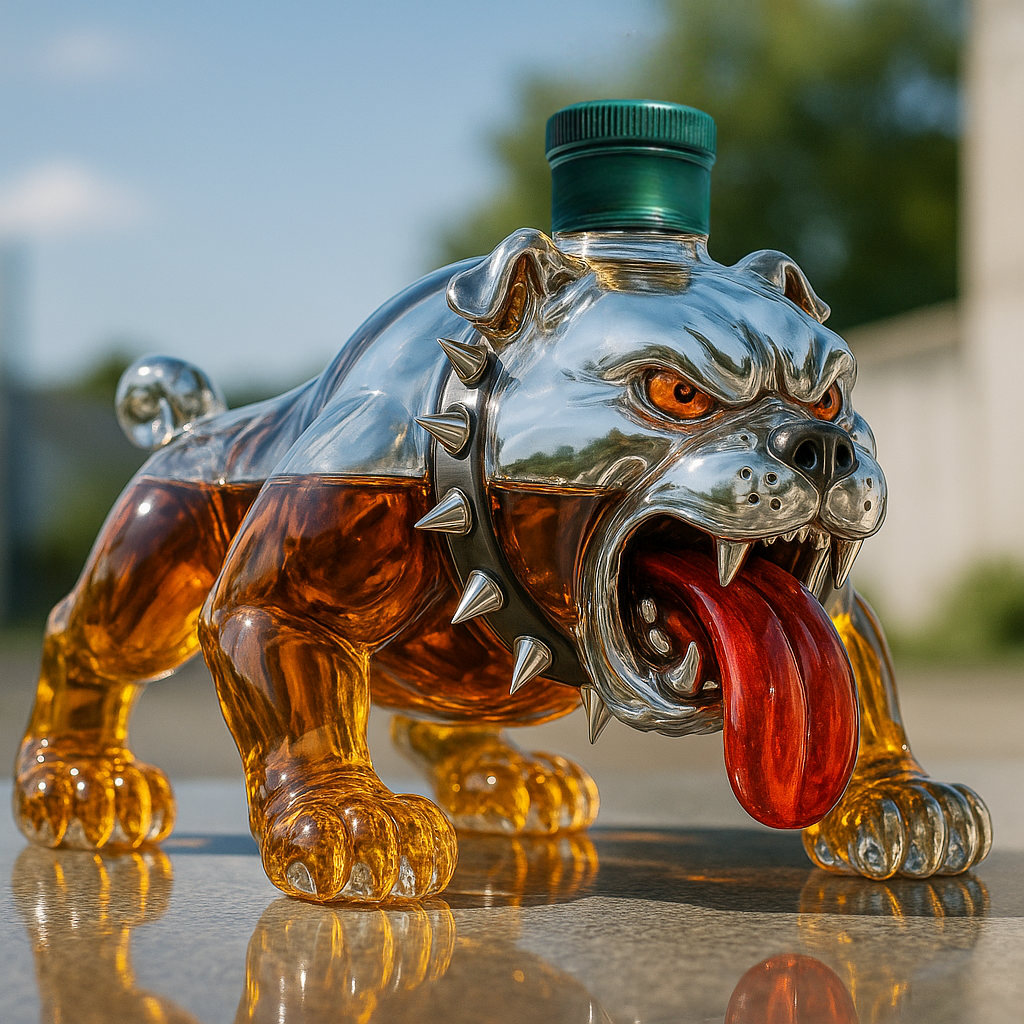 Bulldog Whiskey Bottle