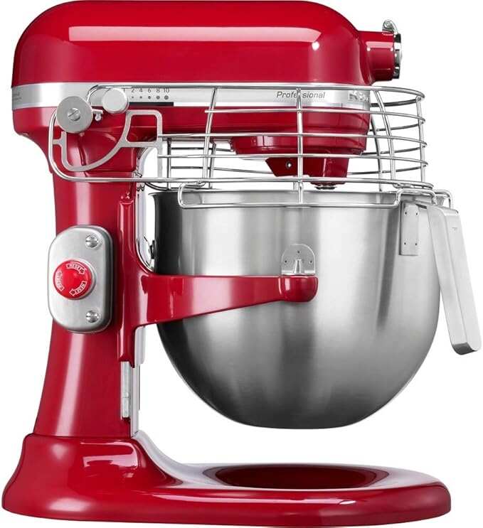 Professional Heavy Duty Bowl-Lift Stand Mixer, 6.9 Litre, Empire Red