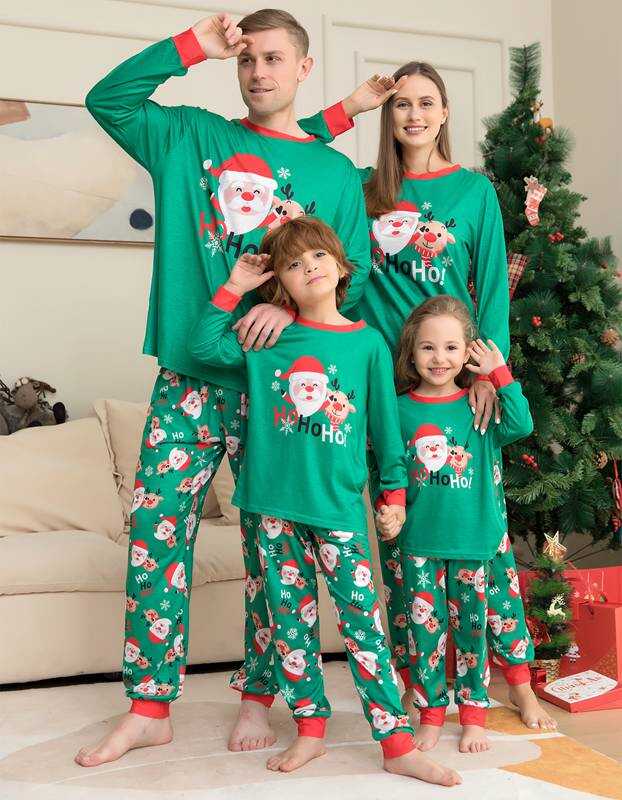 Christmas Pajamas Family Matching Santa Claus Sleepwear Sets