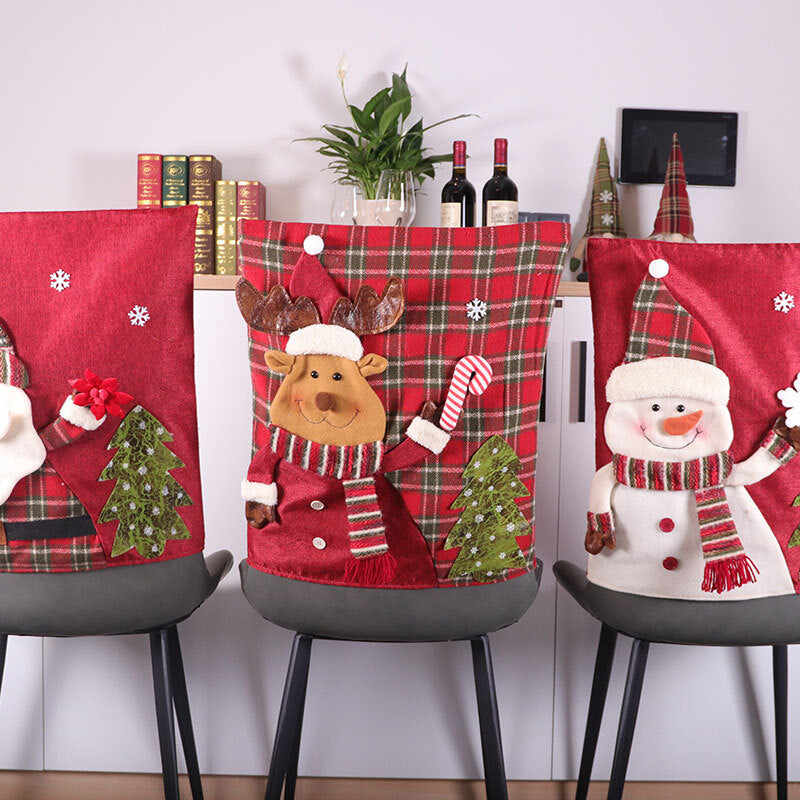 Christmas Chair Back Covers For Dinning Room Decoration