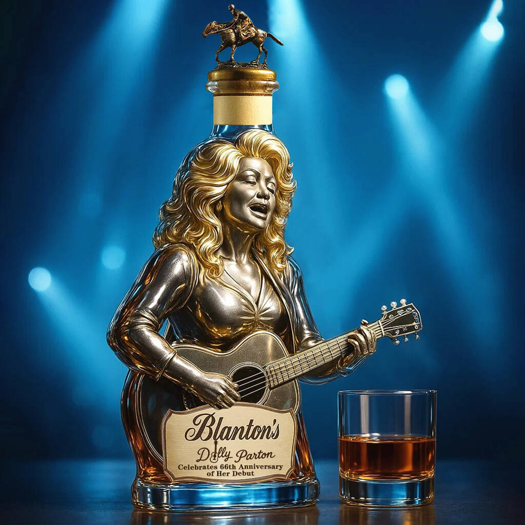 Dolly Parton's 66th anniversary of her debut whiskey bottle