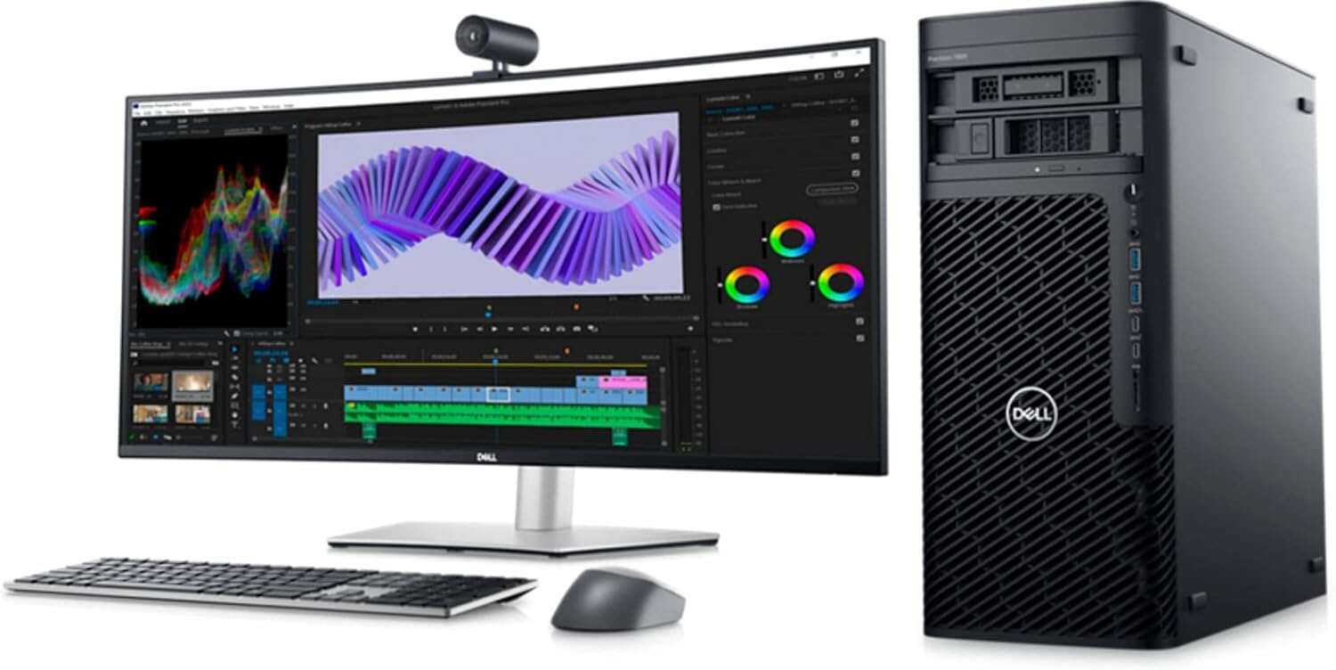 Dell Precision T7865 Workstation Desktop Computer Tower (2022) | Core Threadripper PRO - 2TB SSD Hard Drive + 1TB SSD - 256GB RAM - in SLI | 32 Cores @ 4.5 GHz - 32GB GDDR6 Win 11 Pro (Renewed)