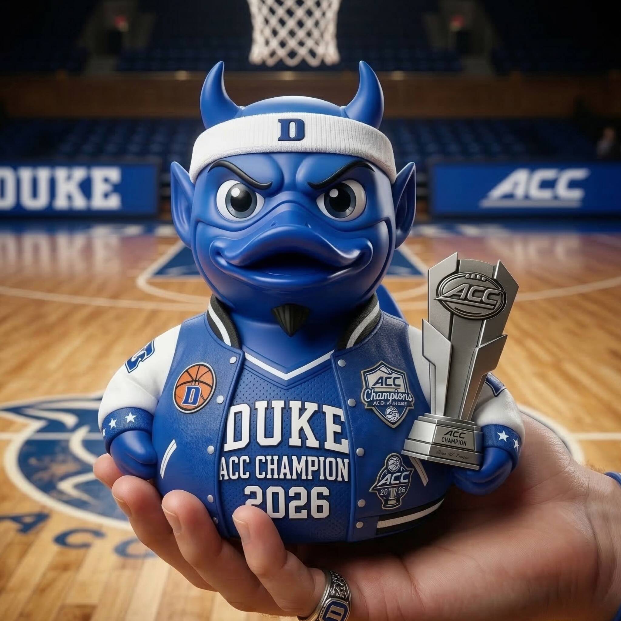 🏆Duke ACC Champion Blue Devil Rubber Duck🎁