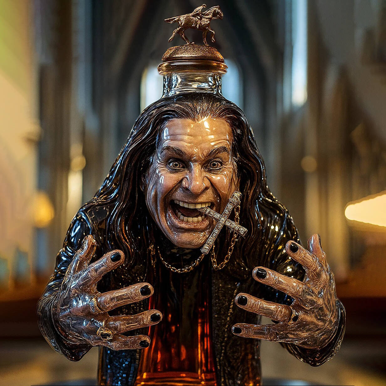 Ozzy Osbourne Whisky Bottle