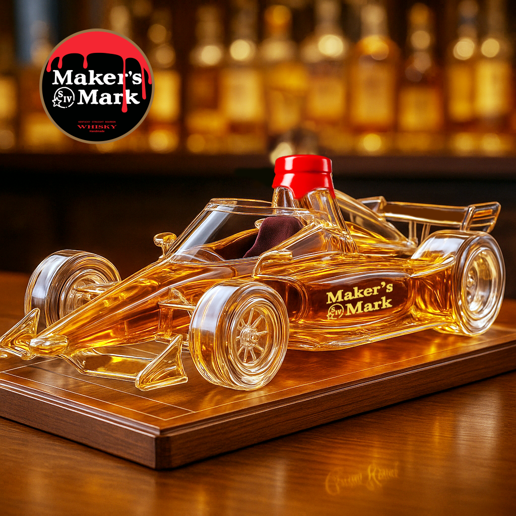 IndyCar Whiskey Bottle