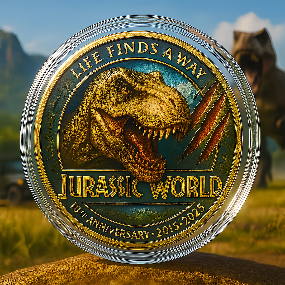 JURASSIC WORLD™ 10th ANNIVERSARY COLLECTOR'S COIN