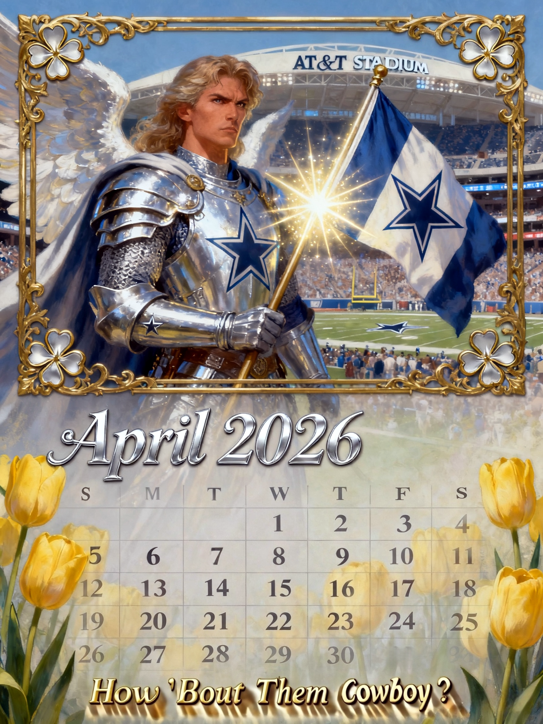 🏈 Dallas Cowboys “Starborn Legacy” 2026 Collector’s Calendar