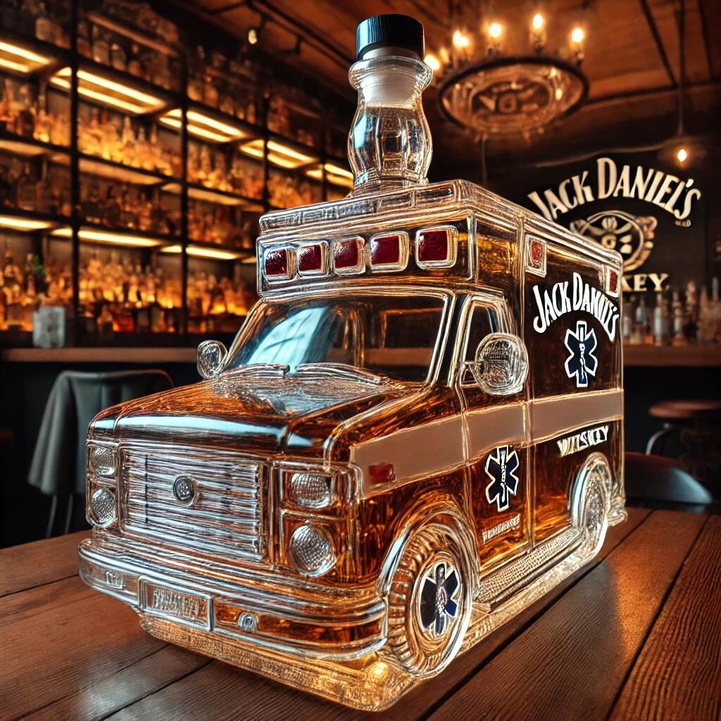 Ambulance Whiskey Bottle