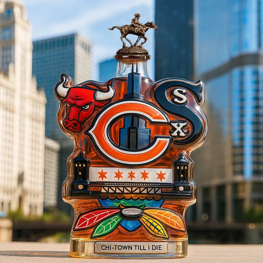 Chicago Limited Edition Whisky Bottle