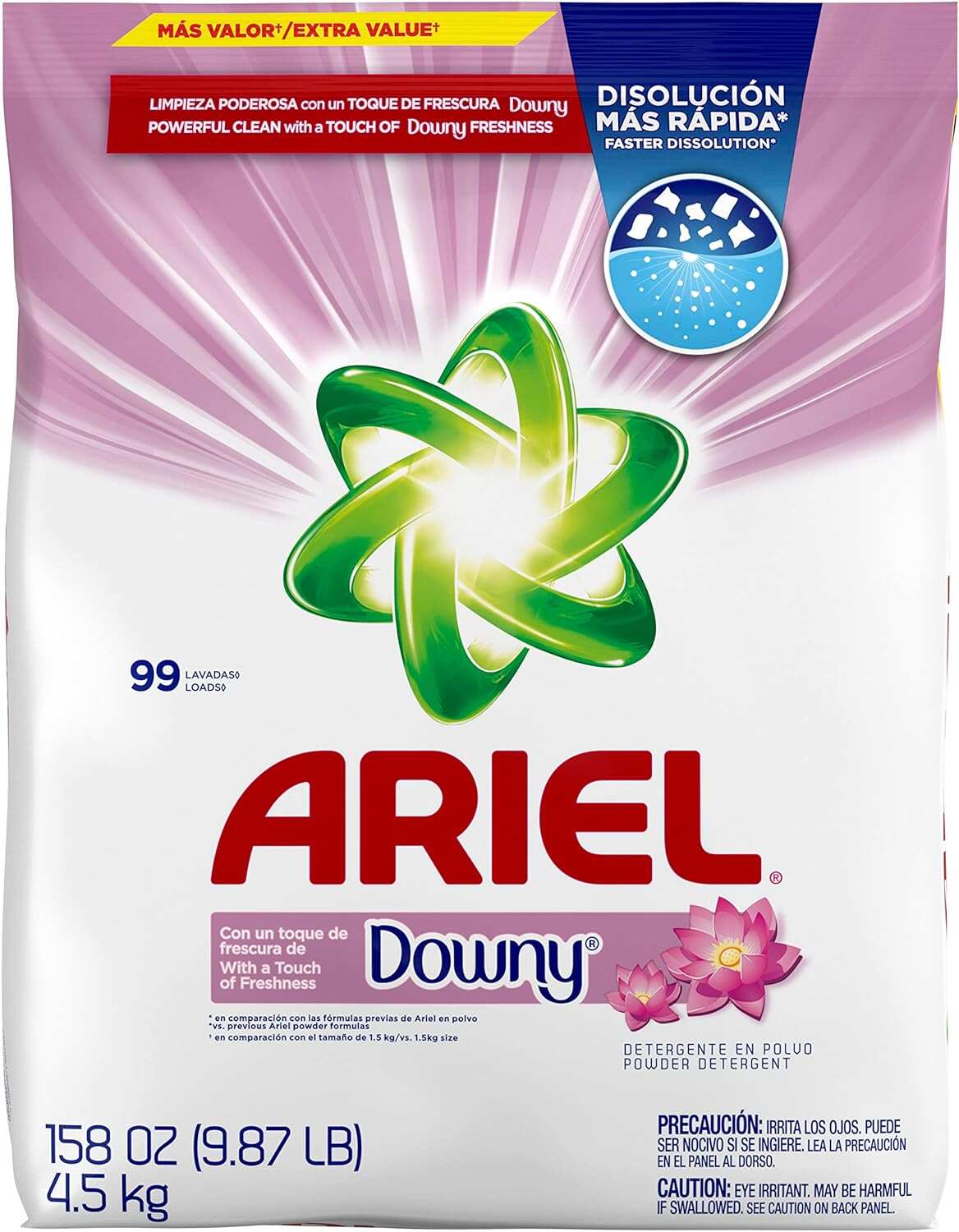 Ariel, with a Touch of Downy Freshness, Powder Laundry Detergent, 158 oz, 99 loads