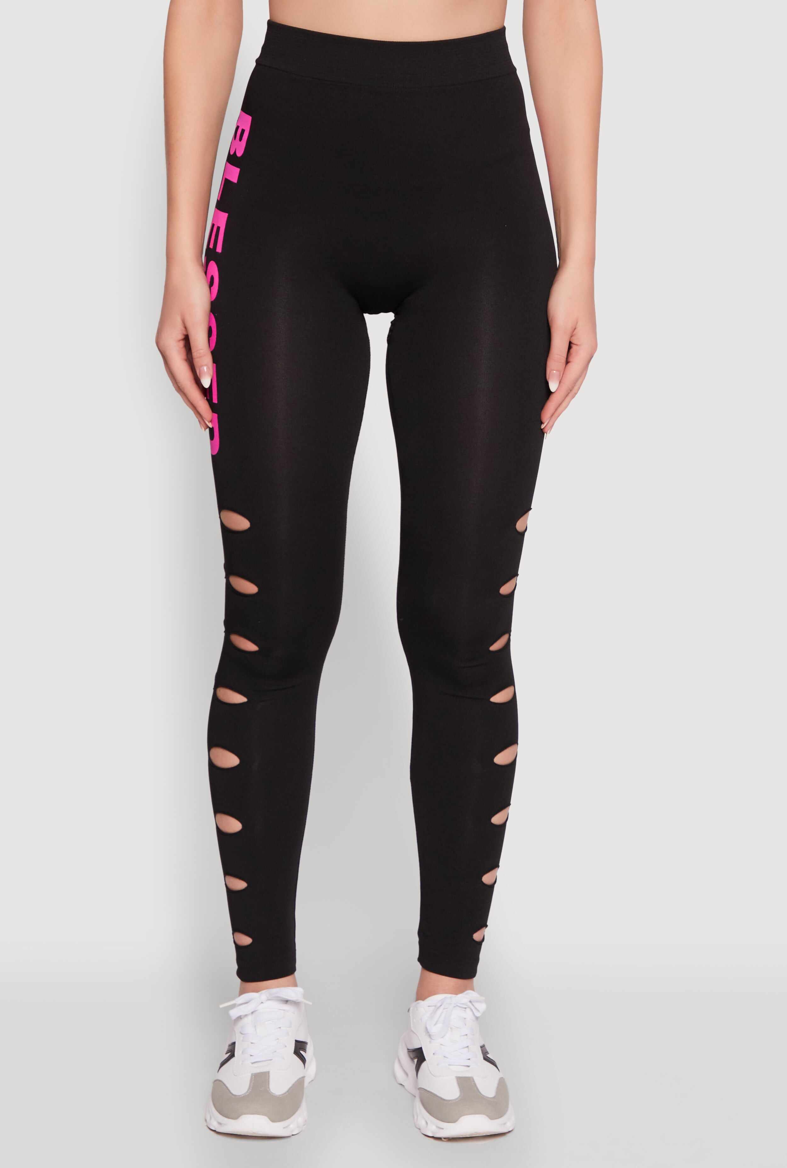Blessed Graphic High Waisted Leggings