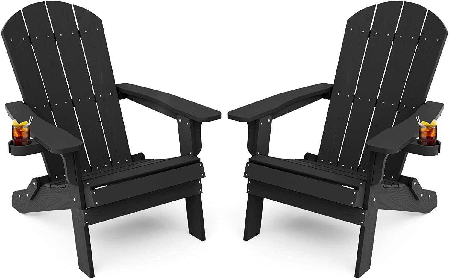 Adirondack Chair ,Patio Chairs 5 Steps Easy Installation,Widely Used in Outdoor, Fire Pit, Deck, Outside, Garden, Campfire Chairs