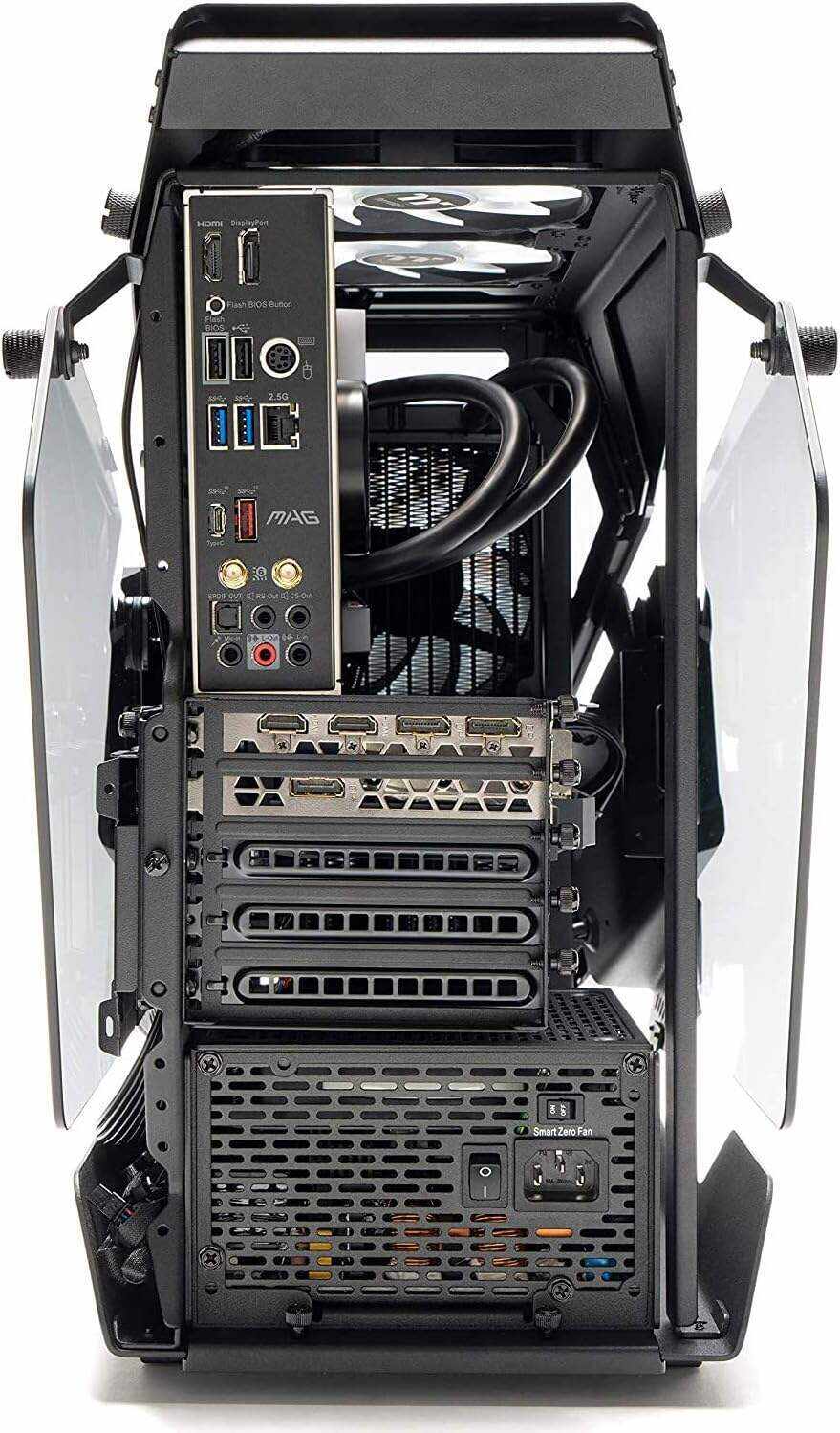 Thermaltake AH-390 Liquid-Cooled PC (AMD Ryzen 7 5800X, RTX 3090, 16GB RGB 3600Mhz DDR4 ToughRAM RGB Memory, 1TB Gen4 NVMe M.2, WiFi, Win 10 Home) Gaming Desktop Computer AHB2-B550-A39-LCS