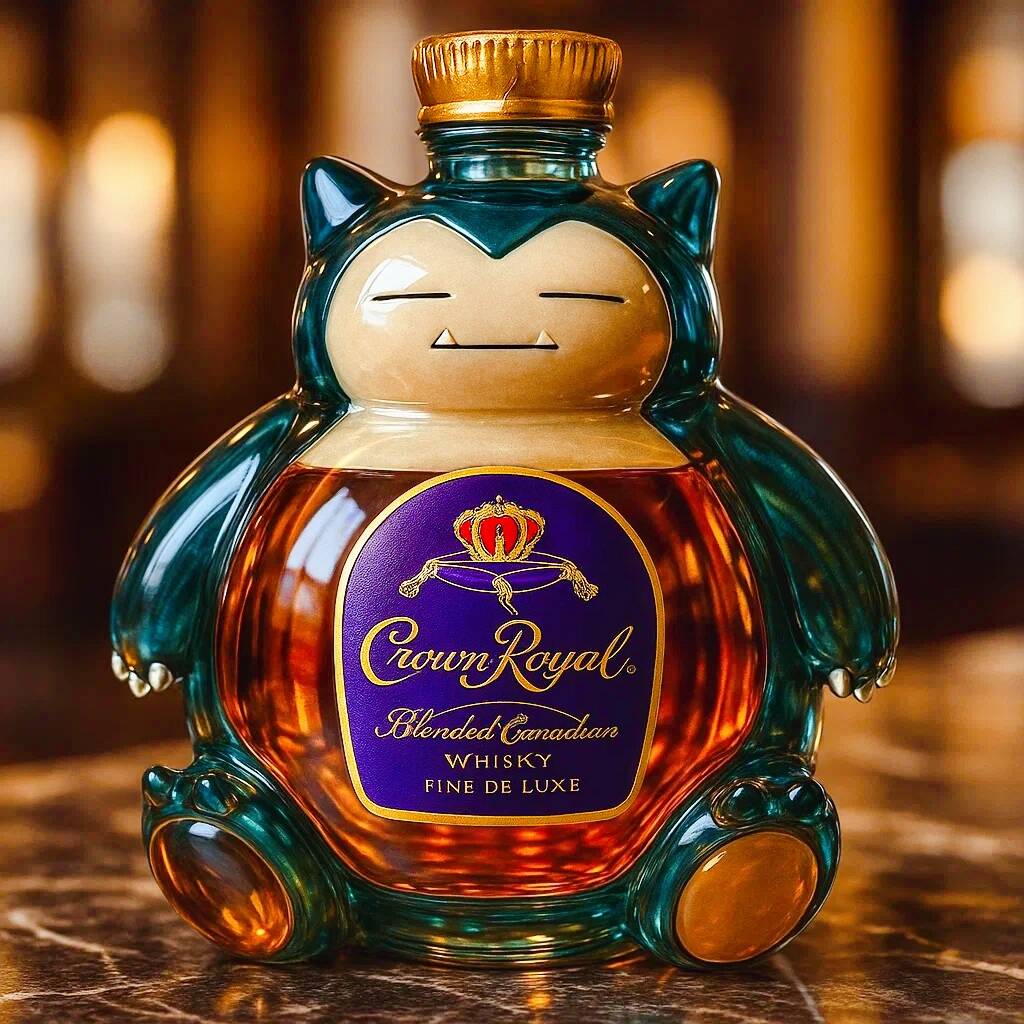 Snorlax Whiskey Bottle