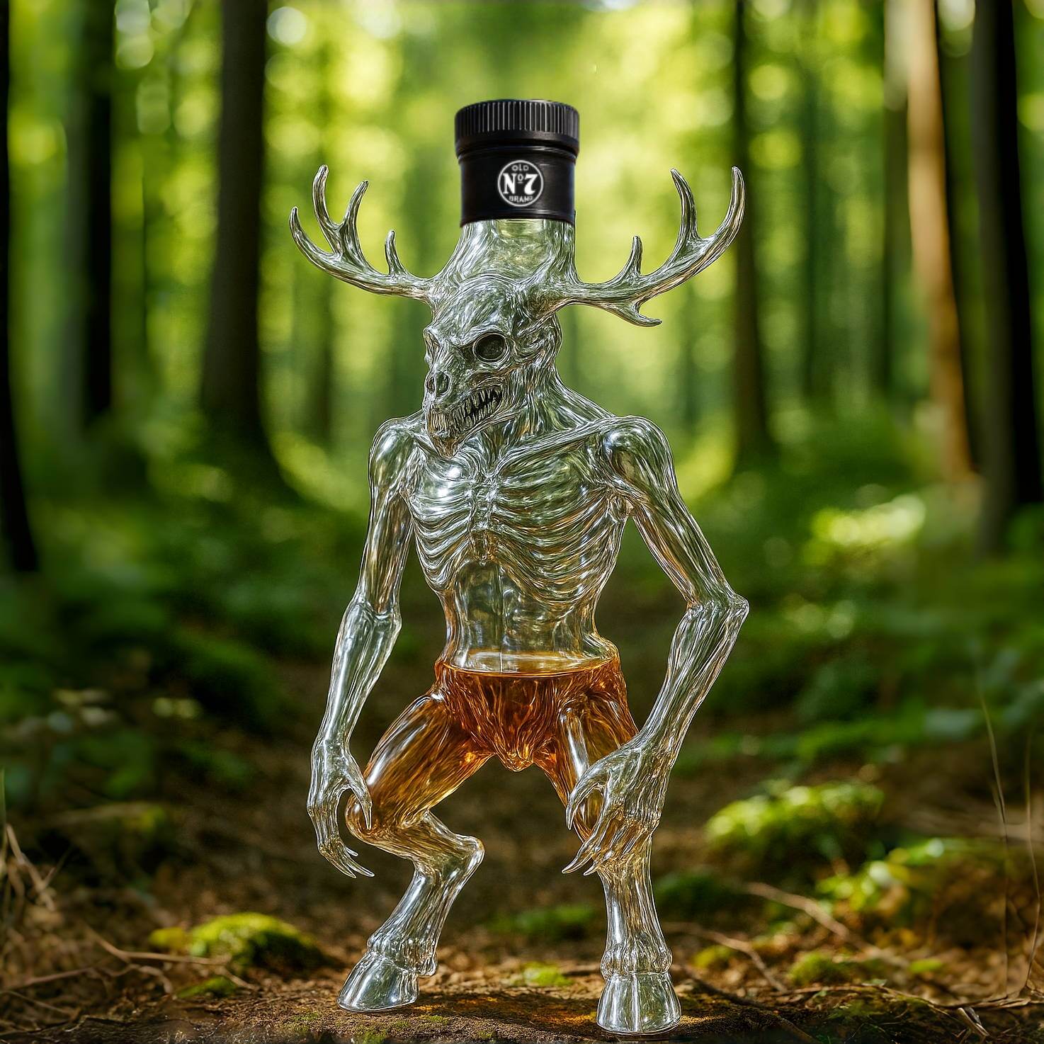 Wendigo whiskey bottle