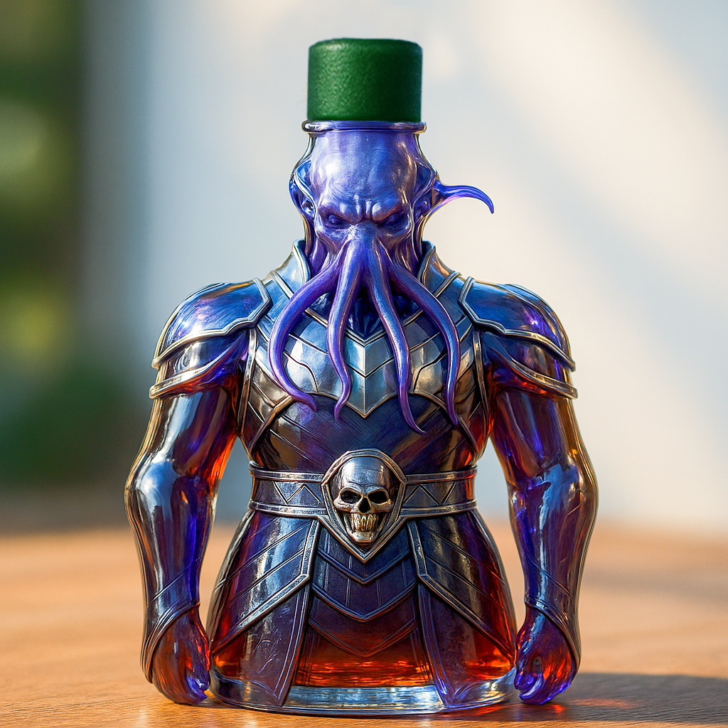 D&D Mind Flayer Whiskey Bottle
