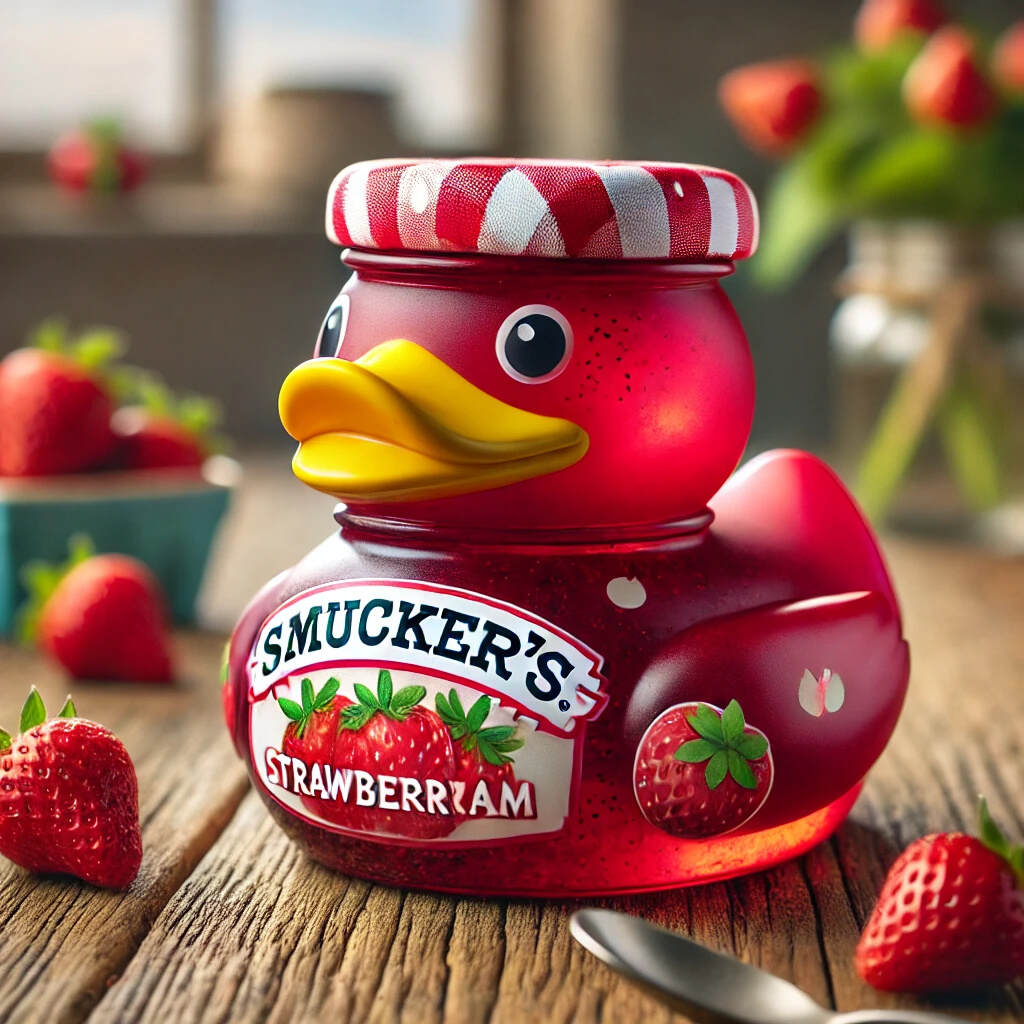 Adorable Jam Duck Jar