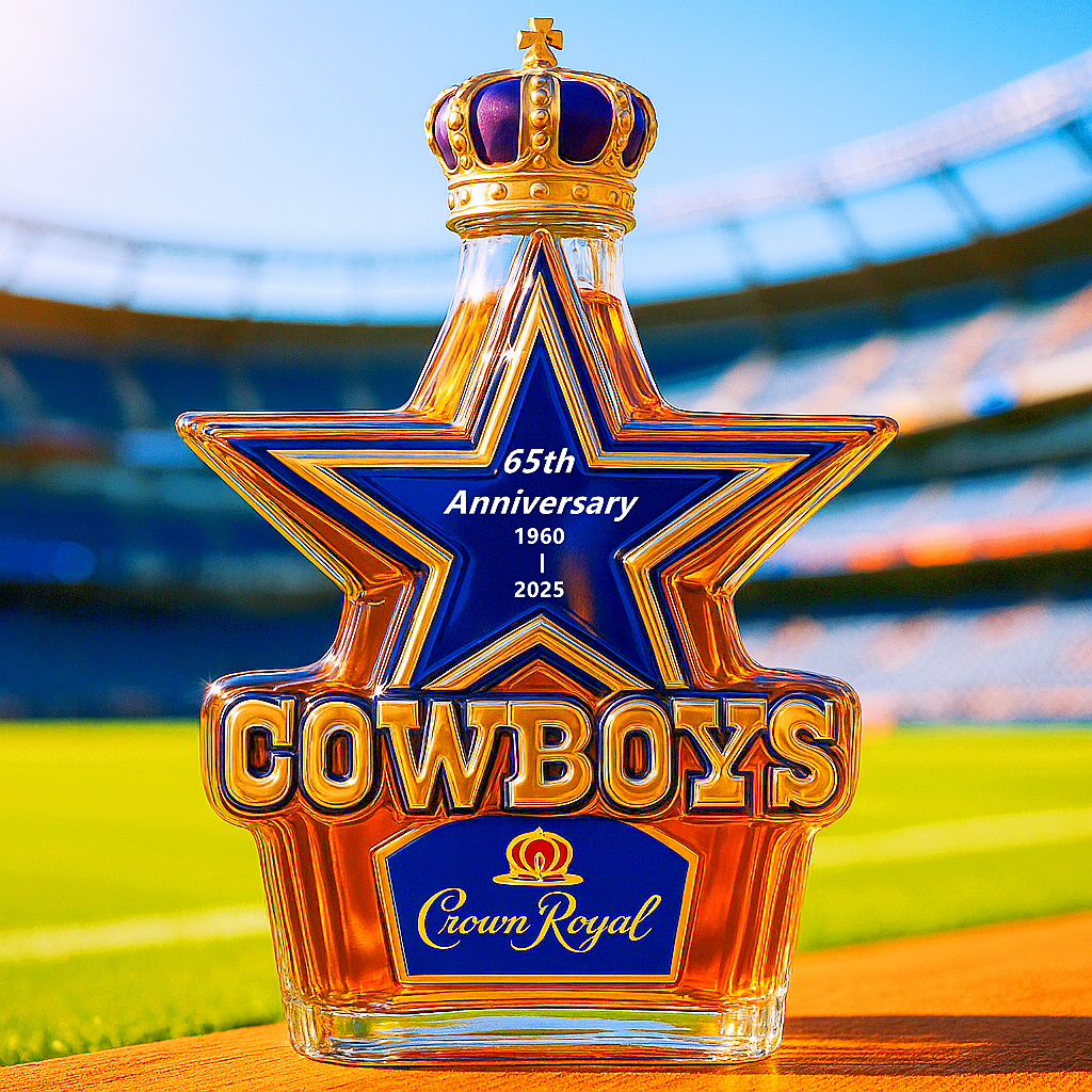 Dallas Cowboys Whiskey Bottle – 65th Anniversary Edition