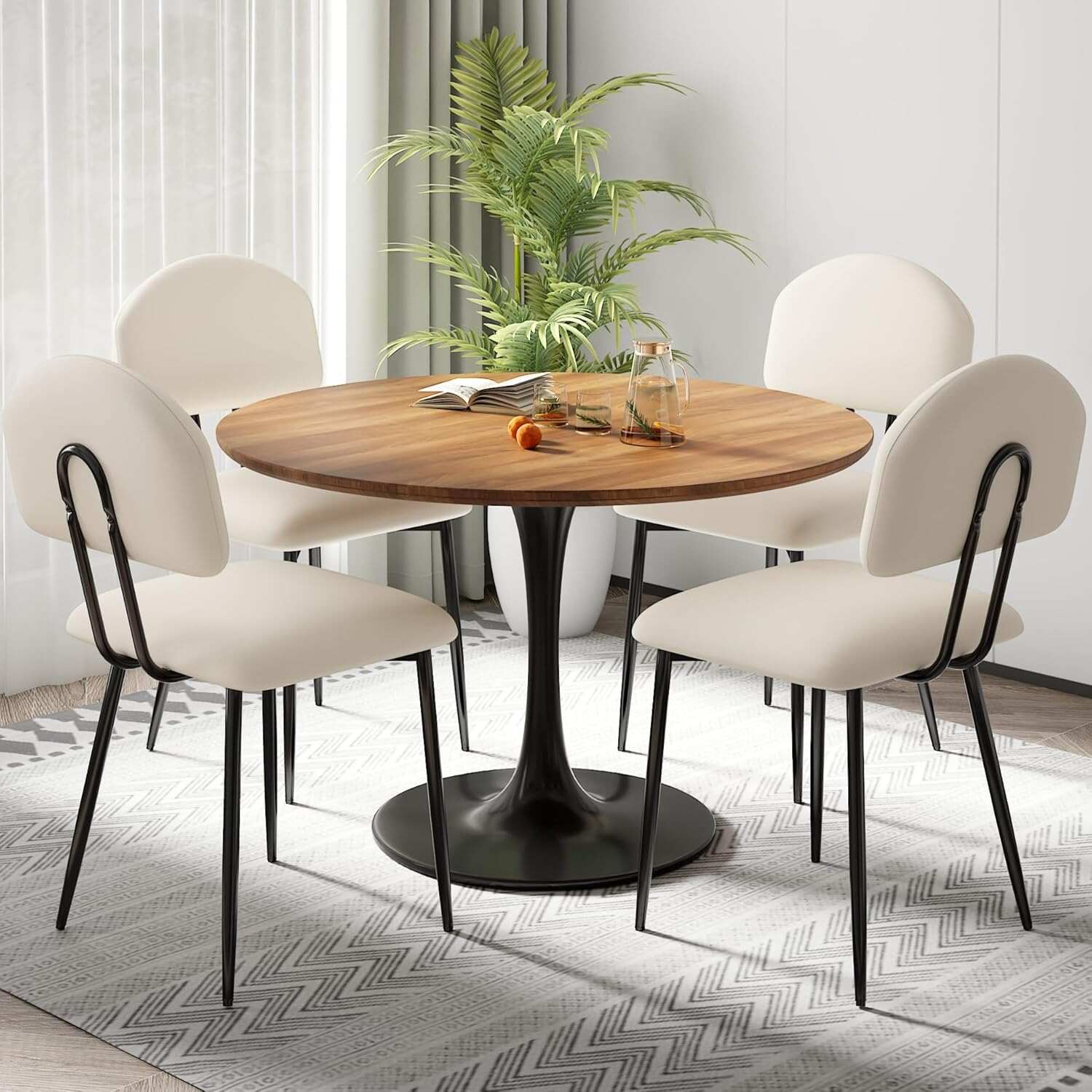 VECELO Dining Chairs Set of 2