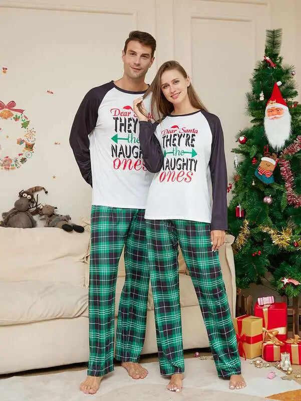 Matching Family Christmas Pajamas Set Pjs #25305