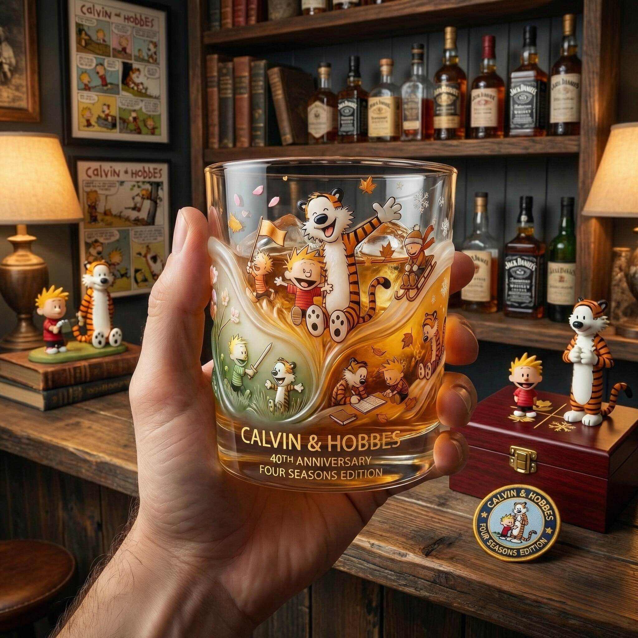 🥃 Calvin & Hobbes 40th Anniversary Commemorative Glass