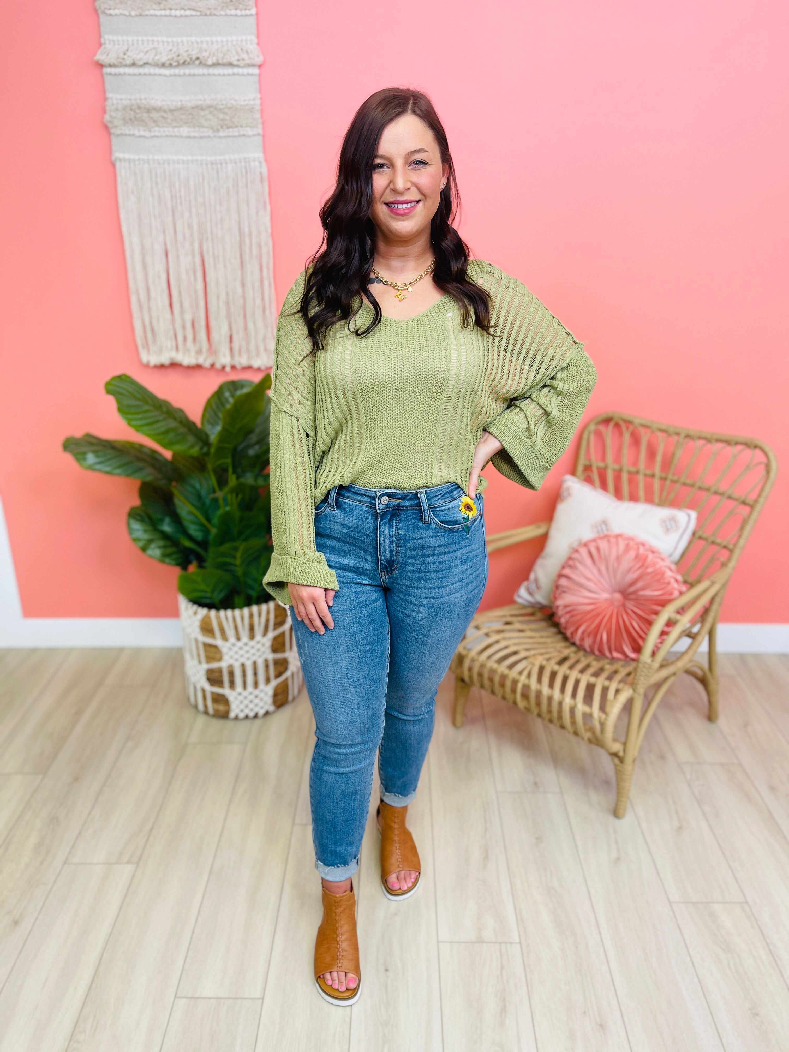 RESTOCK! PLUS/REG Time To Bloom Relaxed Fit Jeans