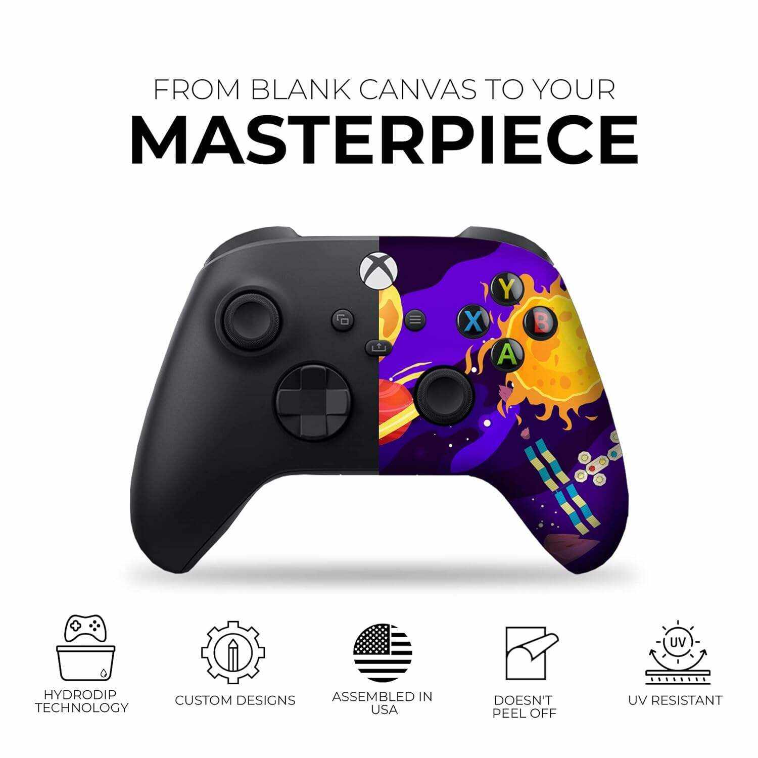 DreamController Original X-box Wireless Controller Special Edition Customized Compatible with X-box One S/X-box Series X/S & Windows 10 Made with Advanced HydroDip Print Technology(Not Just a Skin)