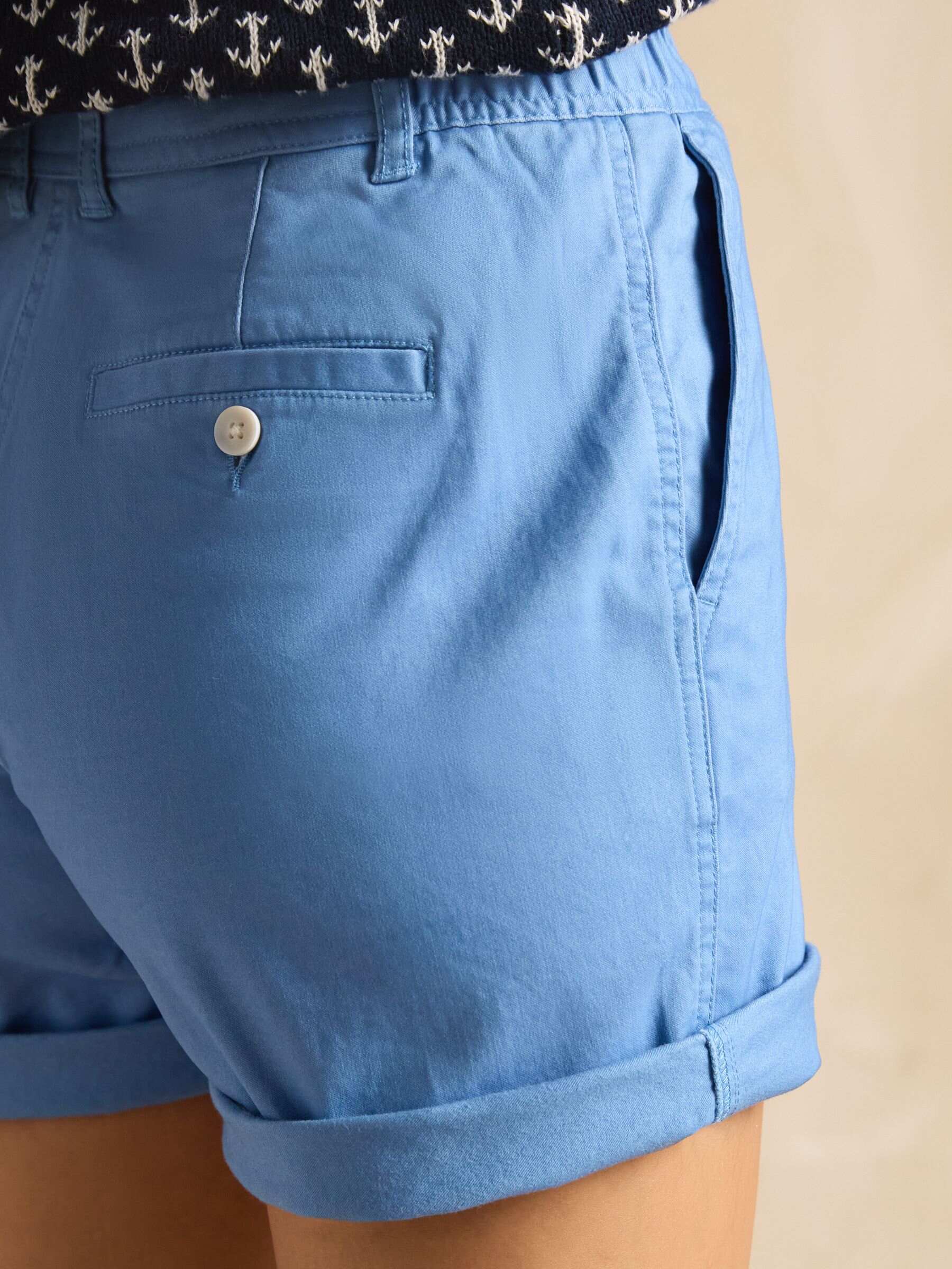 Blue Chino Shorts