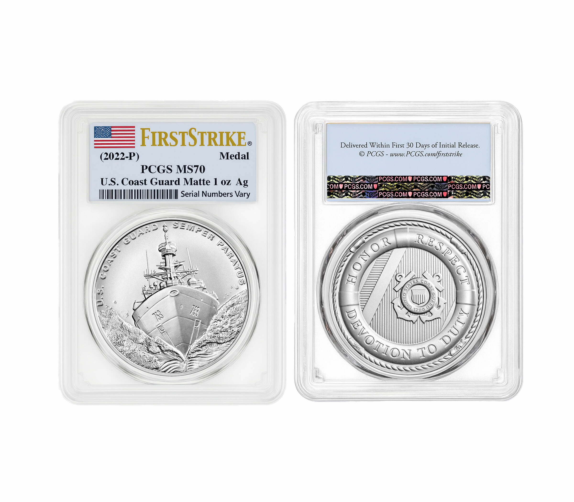 U.S. Coast Guard One-Ounce Silver Medal