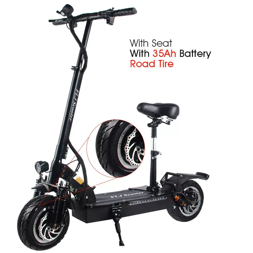 (🔥Limited Time Sale) T113 11inch 3200W Dual Motor Electric Scooter with 60V 35ah battery Big Power E-Scooter