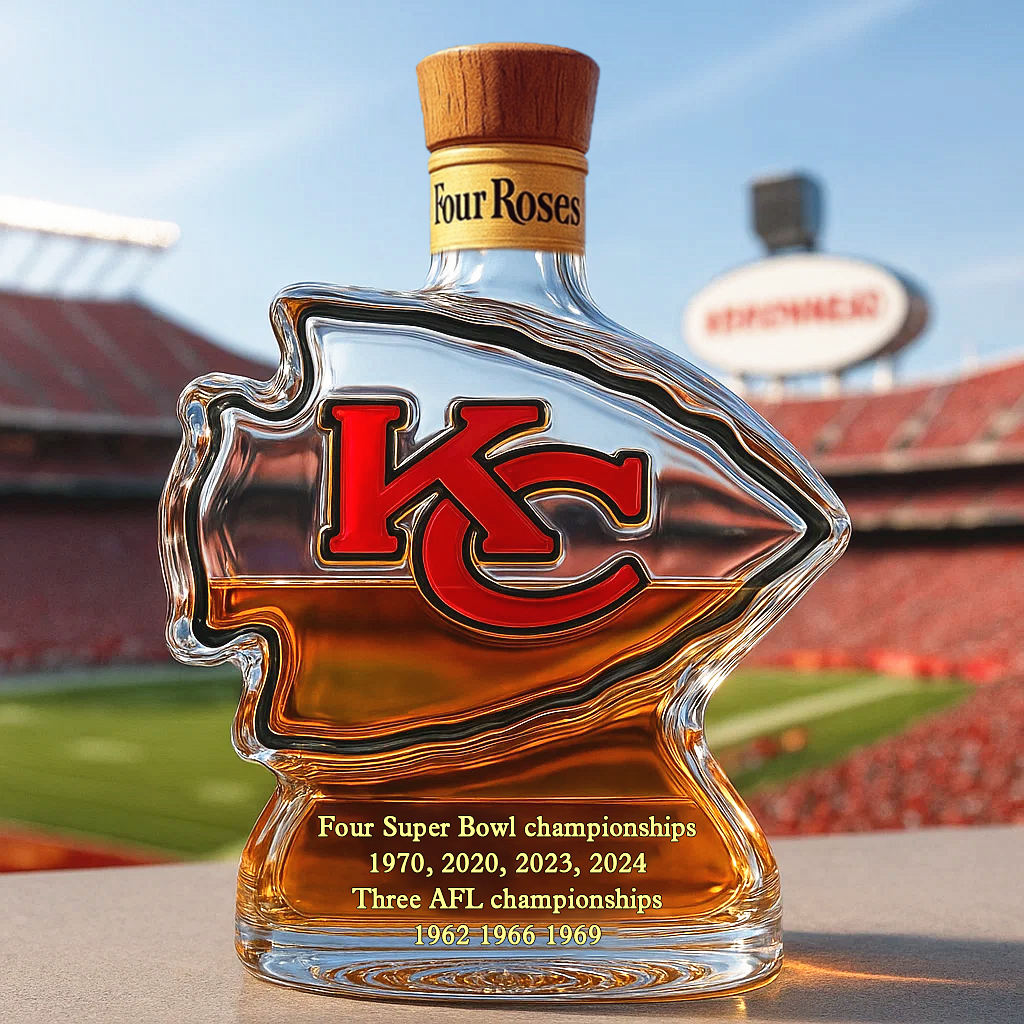 Kansas City Chiefs Honor Whiskey Bottle