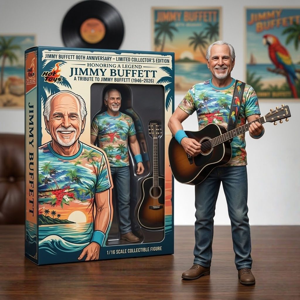 Jimmy Buffett 80th Anniversary Collectible Figure