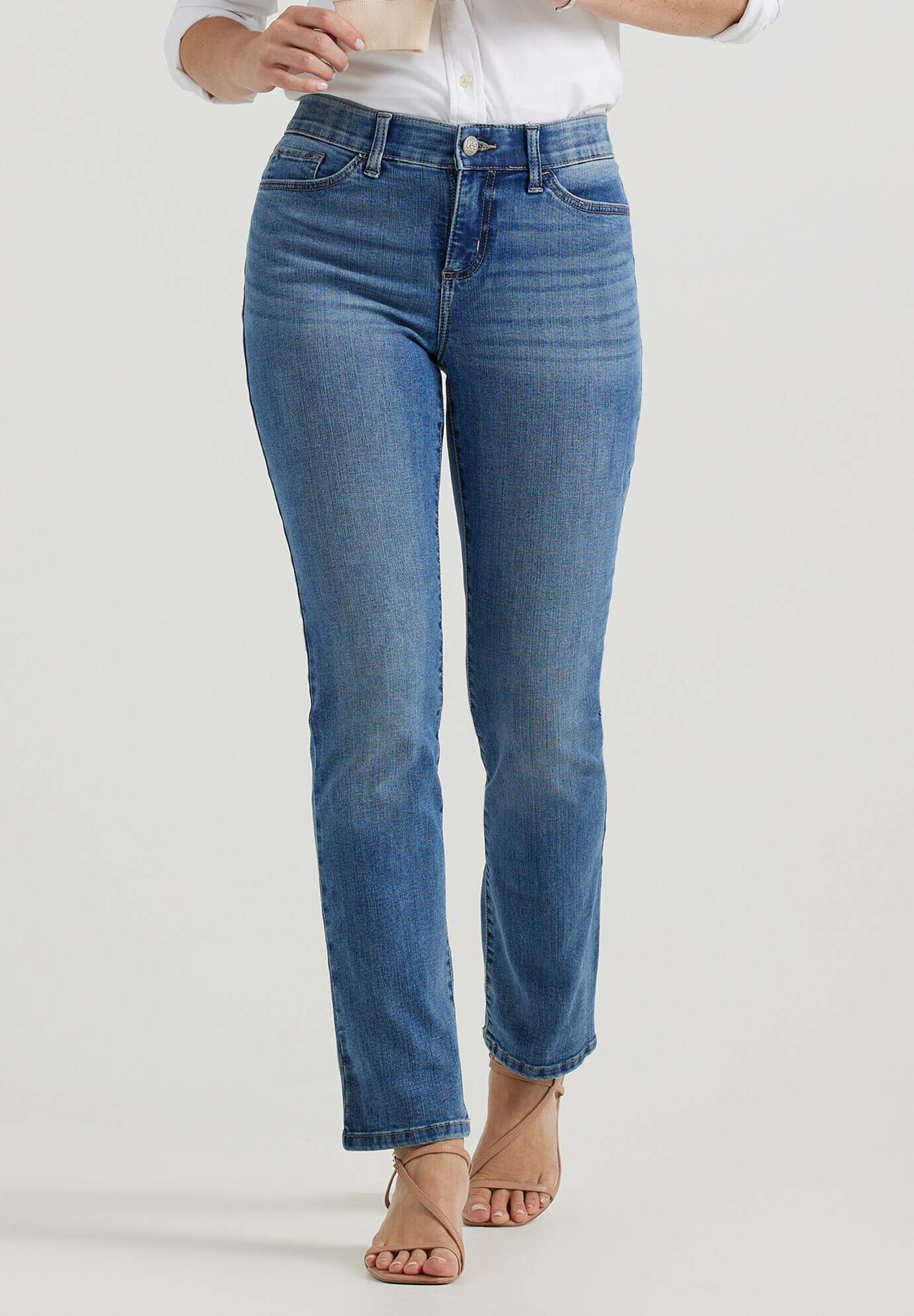 Ultra Lux Comfort With Flex Motion Stright Leg Jean Jean